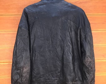Vintage Gianni Valentino Leather Cafe Racer Jacket - Size L - Etsy