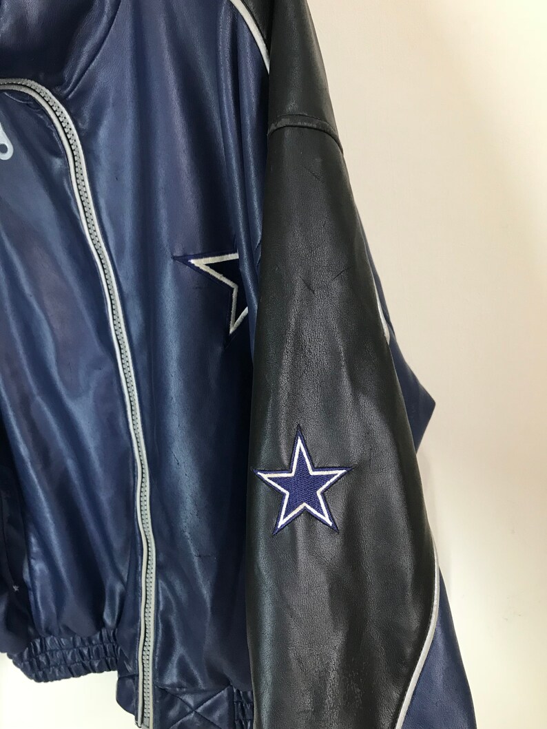 Rare Vintage DALLAS COWBOYS NFL Distressed Leather Jacket | Etsy