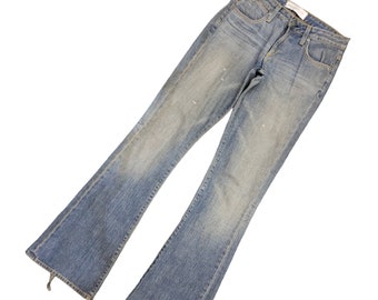 Flare Jeans Paper Denim Distress Faded Denim Bootcut Y2k Vintage Hysteric Glamour Tornado Mart Visvim Kapital Streetwear Taille 26