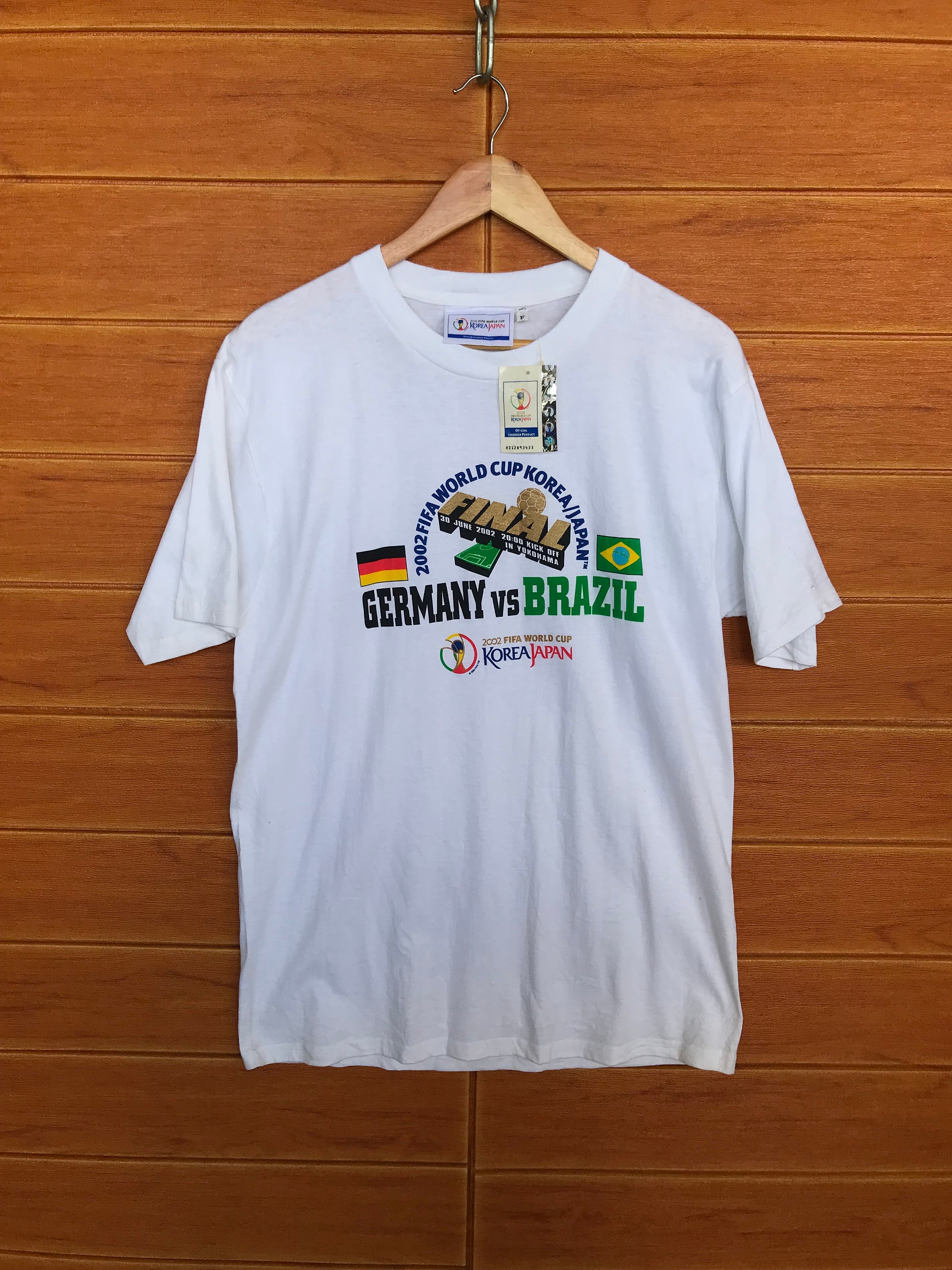 メーカー包装済】 日韓ワールドカップ メモリアルTシャツ THANK YOU