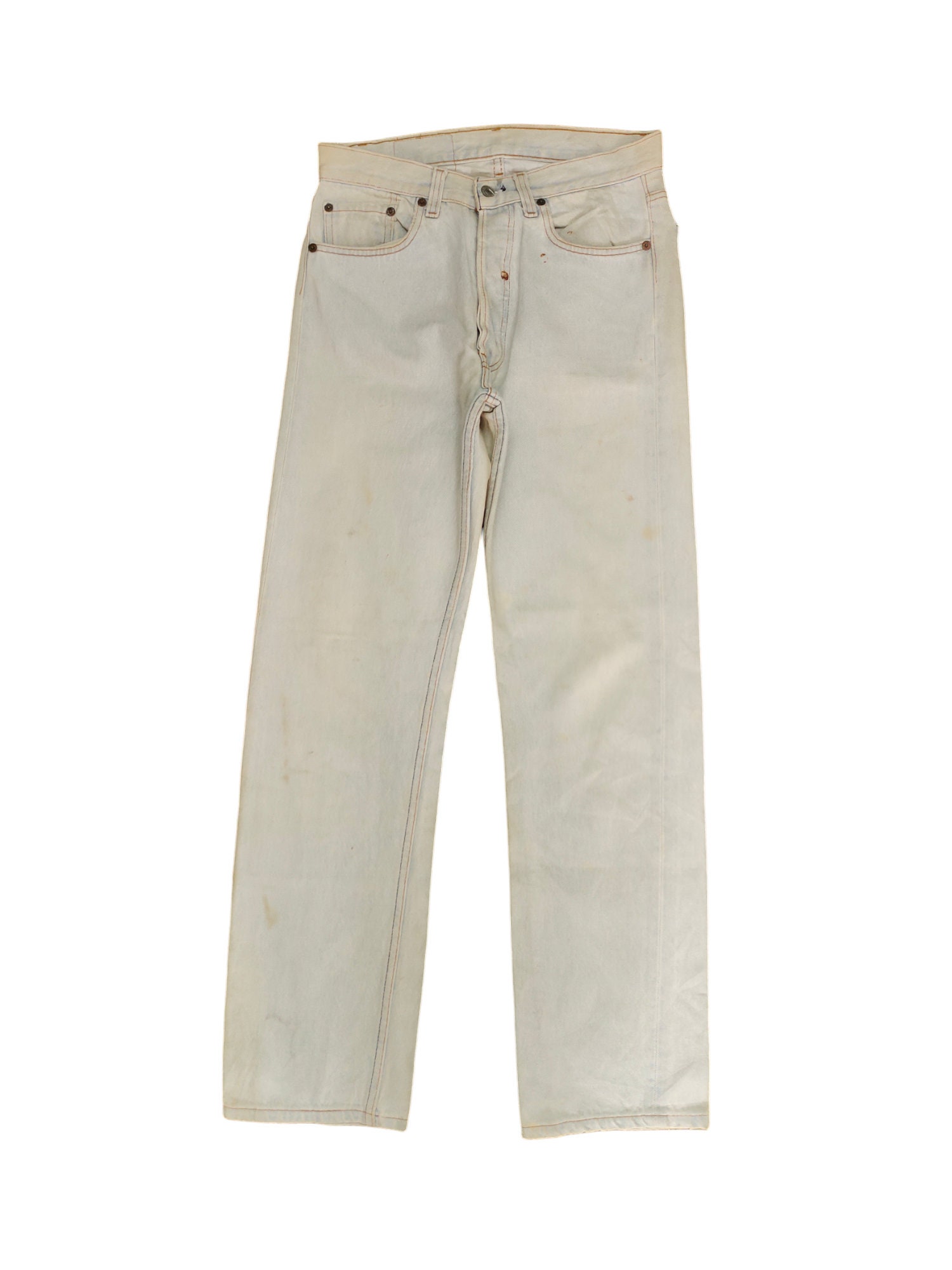 W29x29.5 Vintage 80s Levis 501 Light Dirty Wash Denim Jeans