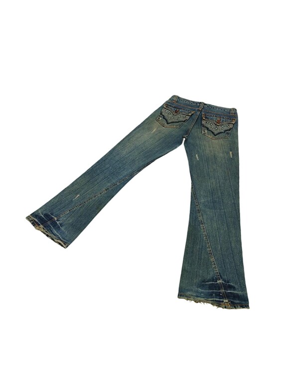 JULIUS 7 にくく f archives flare denim pant y2k