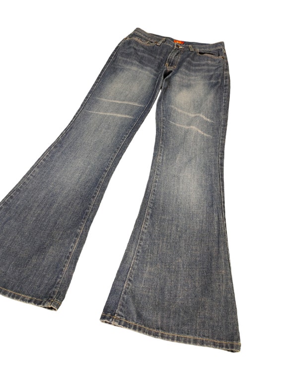 W28x32 Flare Jeans Fishbone Faded Boot Cut Bell Bottom W28x32 Flare Jeans Fishbone Faded Boot Cut Bell Bottom