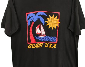 Vintage 1990's Guam T-shirt - Etsy