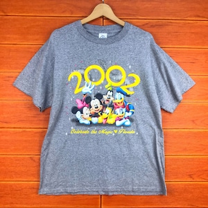 ヴィンテージ 2002 ミッキーマウス＆フレンズ ミレニアムセレブレーション Tシャツ / 2002 セレブレイト ザ マジック フロリダ Tシャツ / サイズ L