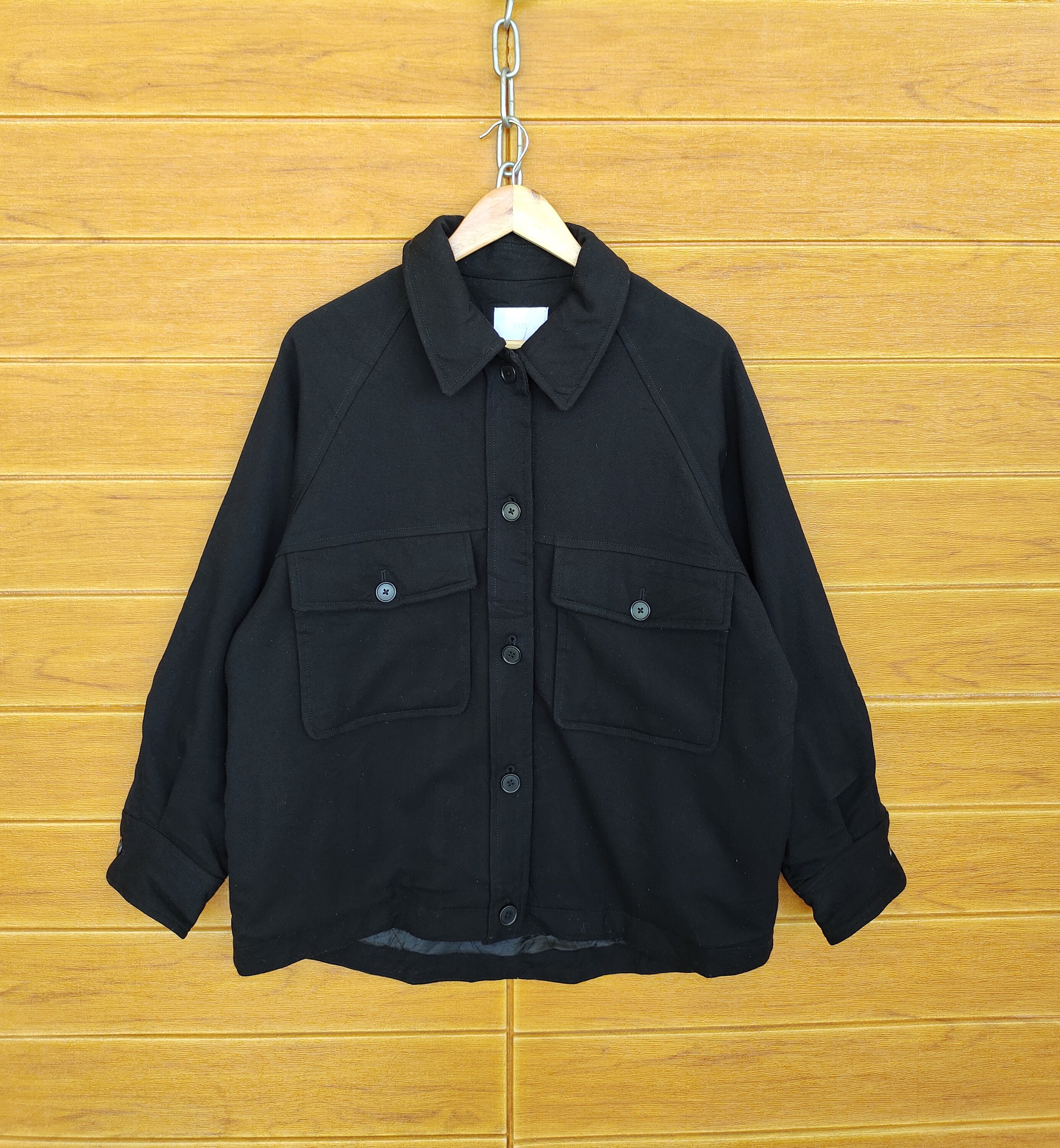 Vintage Japanese Brand HARE Quilted Work Shirt / Worker Japan 00s Japanese label coated shirt jacket
