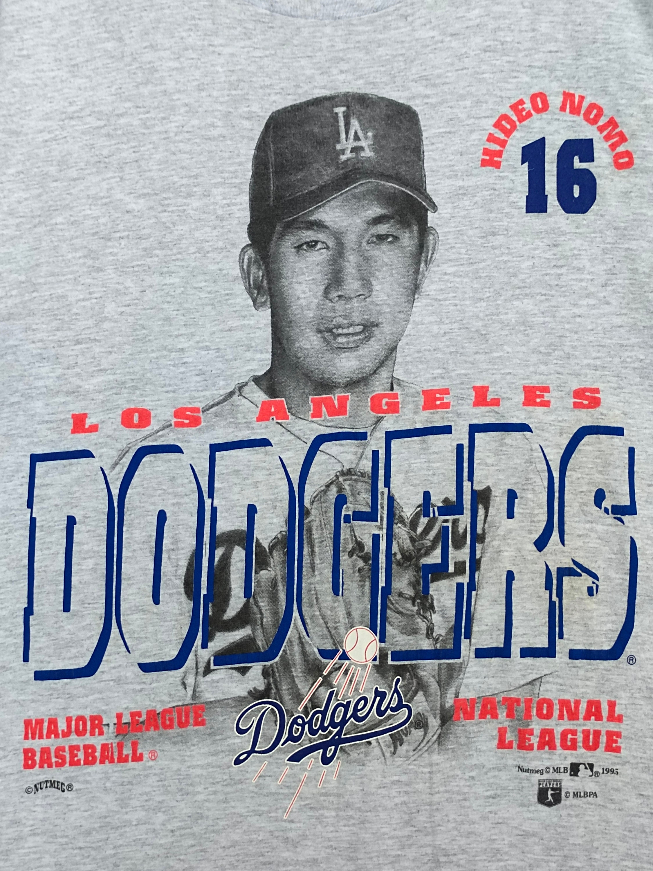 Vintage 90s LA Dodgers Hideo Nomo #16 T-shirt / Nutmeg Mlb
