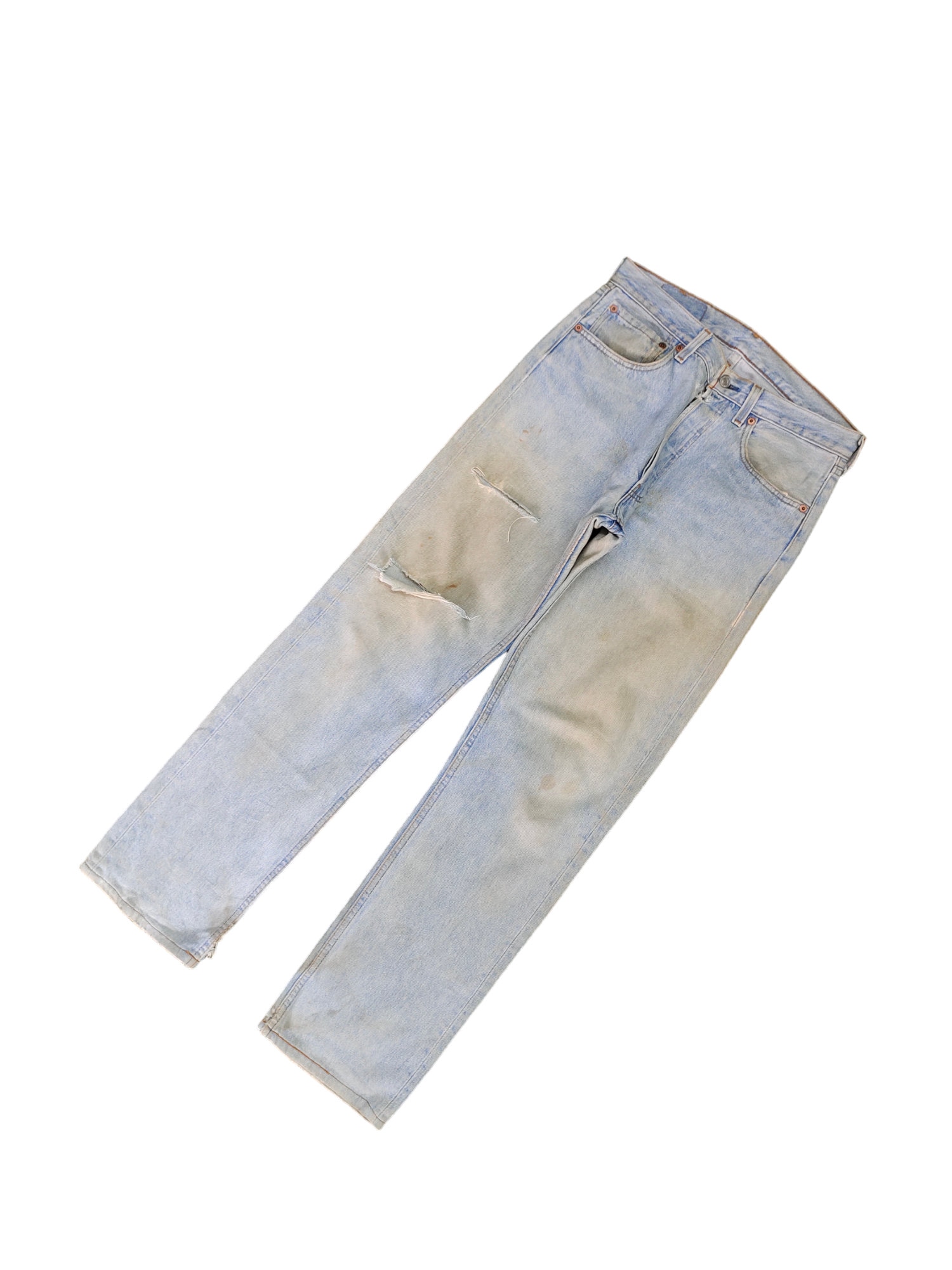 Vintage 90s Levis 501 Jeans W31: Distressed Faded Denim - Etsy