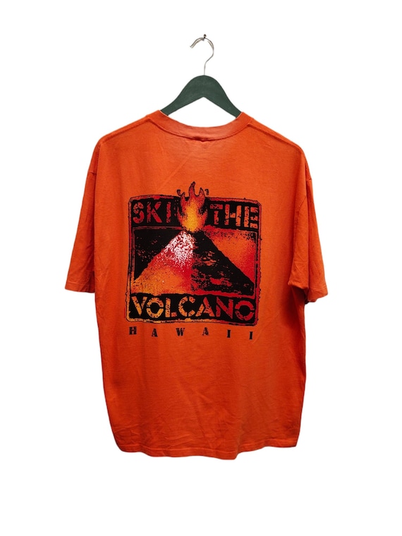 Vintage 90s Crazy Shirt Ski the Volcano Hawaii T-shirt / Vintage 