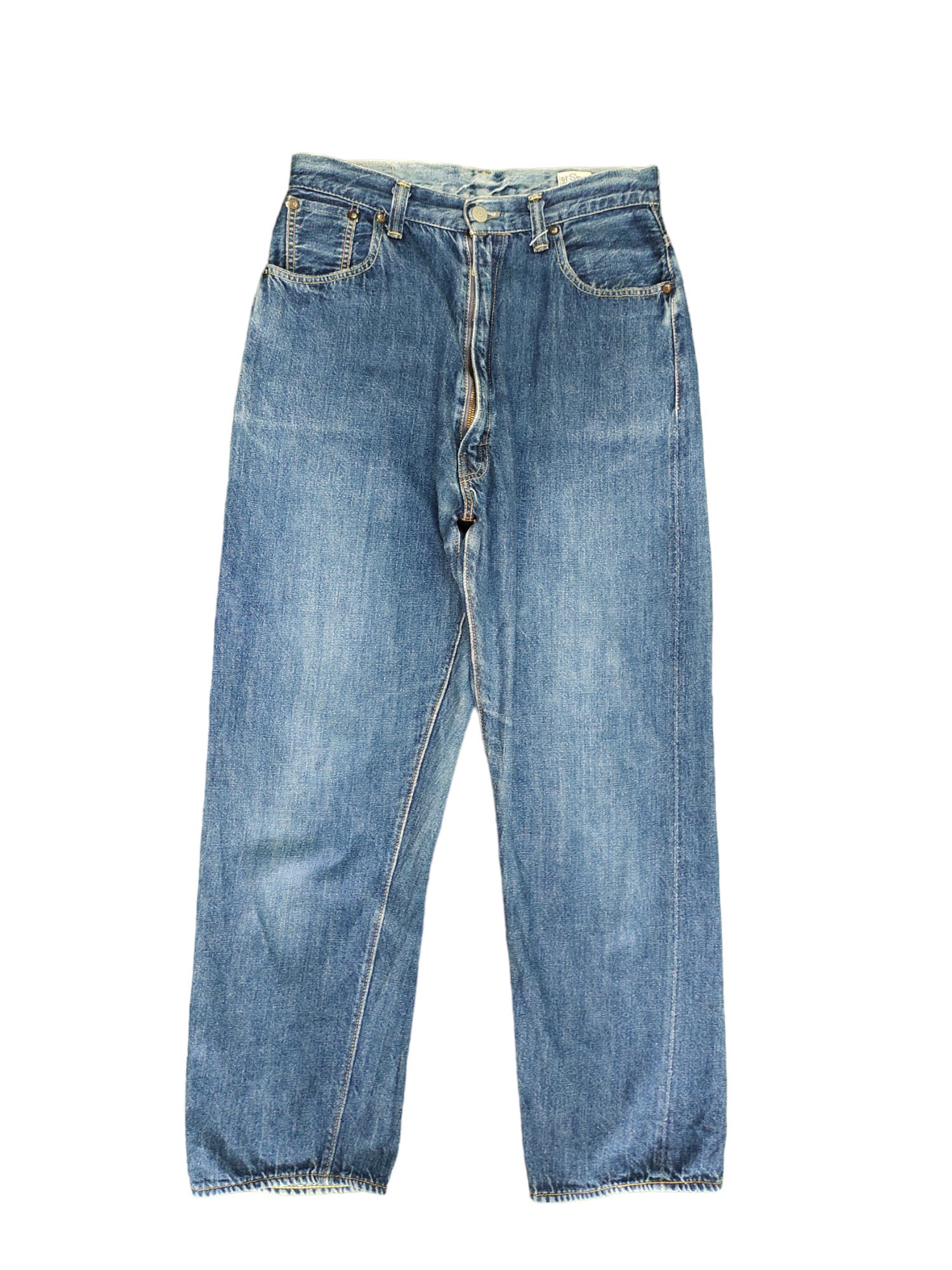 W29x26 Vintage Orslow X Beams Lot 701ZBB Drop Crotch