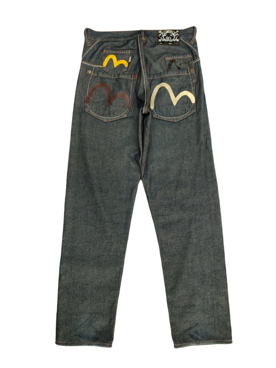 Vintage Evisu Multi Pocket Selvedge Denim Jeans - Y2K Streetwear