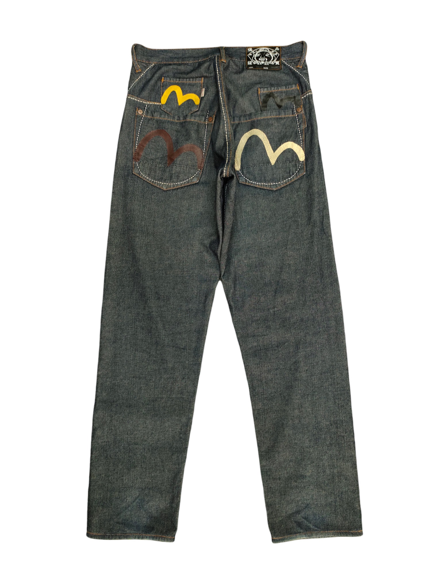 Vintage Evisu Multi Pocket Selvedge Denim Jeans - Y2K Streetwear