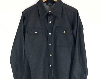 APC Made In Japan Snap button Denim Vintage helmut Lang yohji Yamamoto wtaps number nine undercovers siva chimala Medium Size