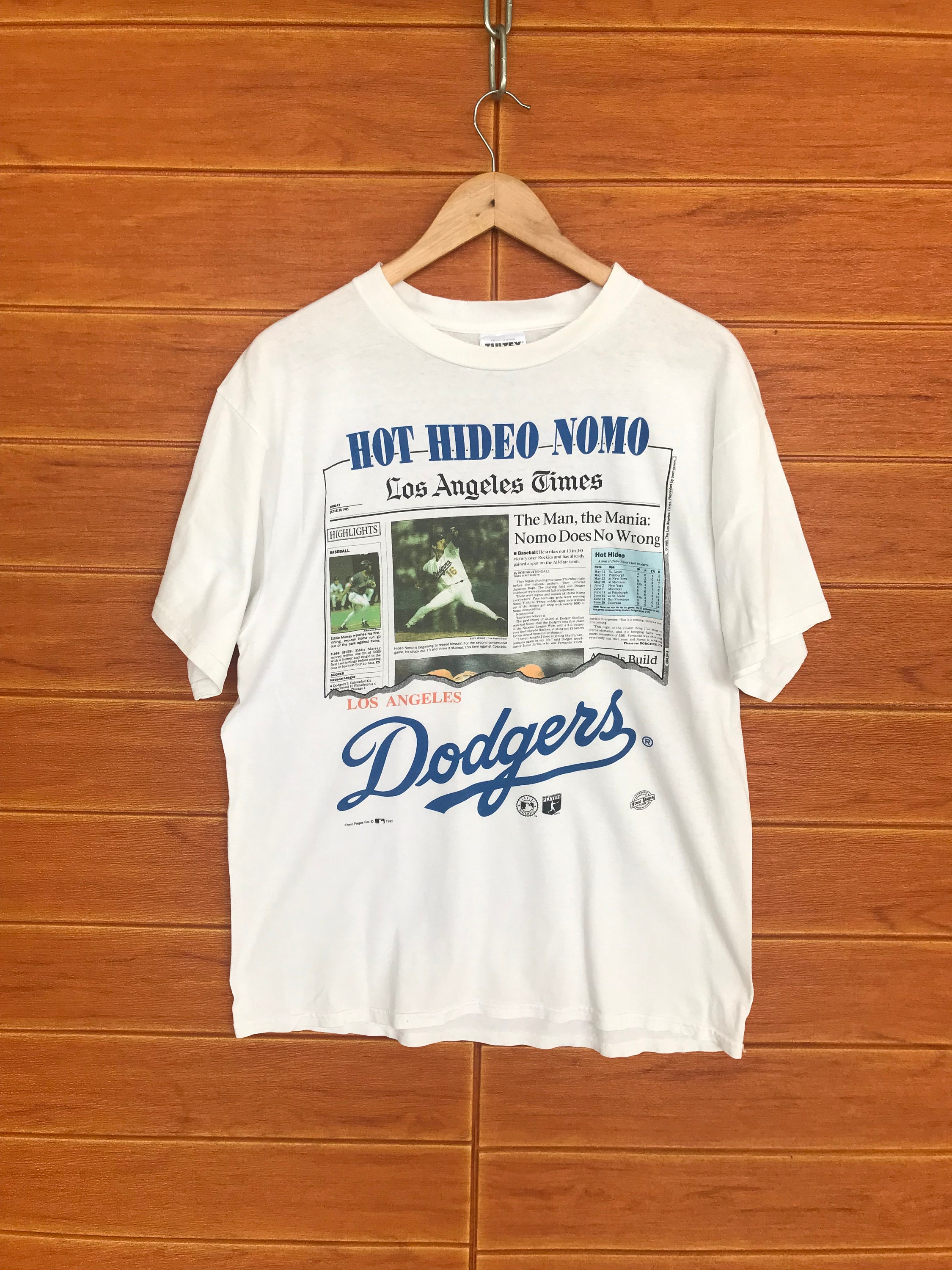 90s Los Angeles Dodgers Hideo Nomo NWT MLB t-shirt Extra Large - The  Captains Vintage