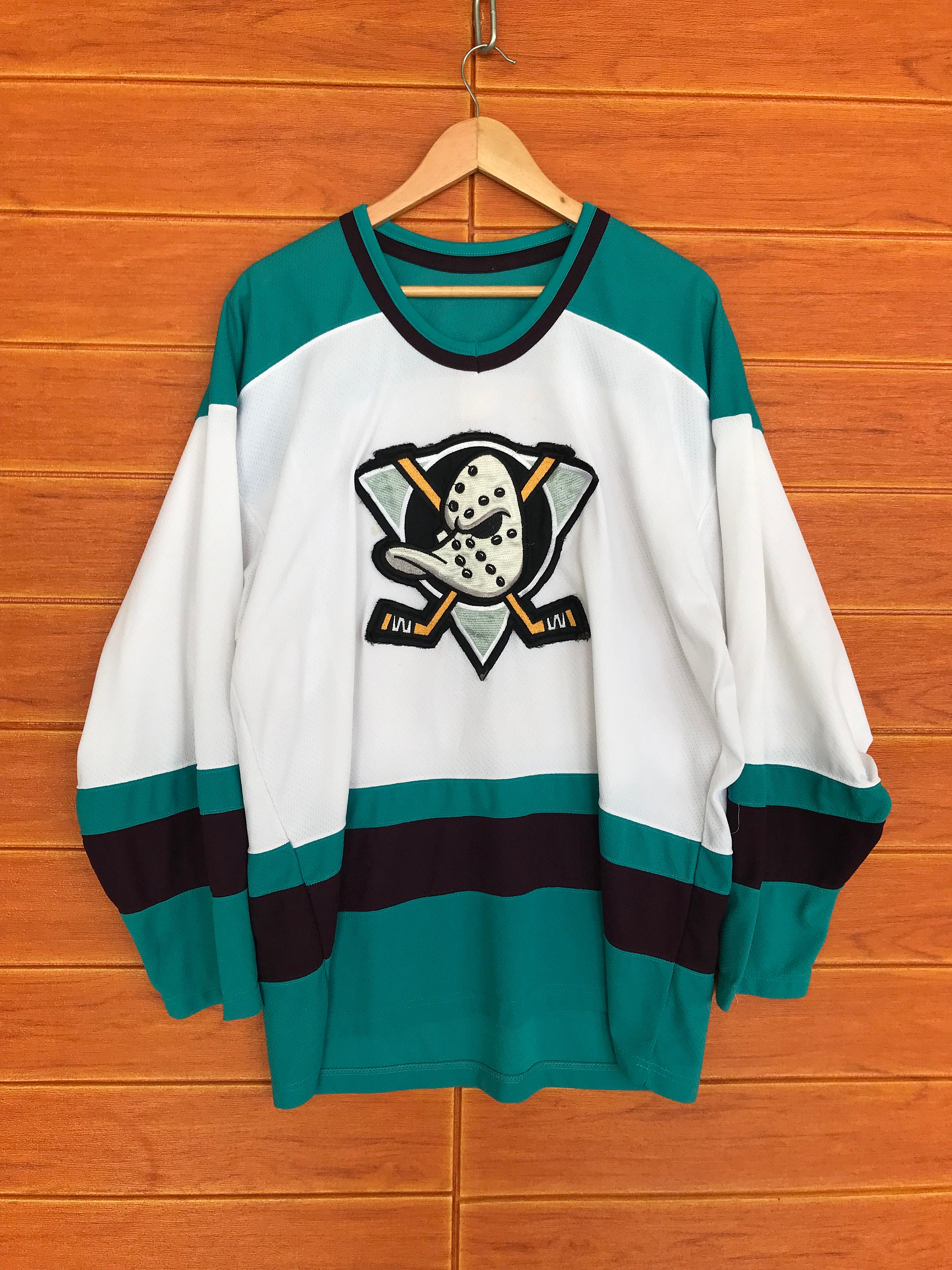 Vintage Starter NHL Anaheim Mighty Ducks Hockey Alternate Jersey Youth Boys  L/XL