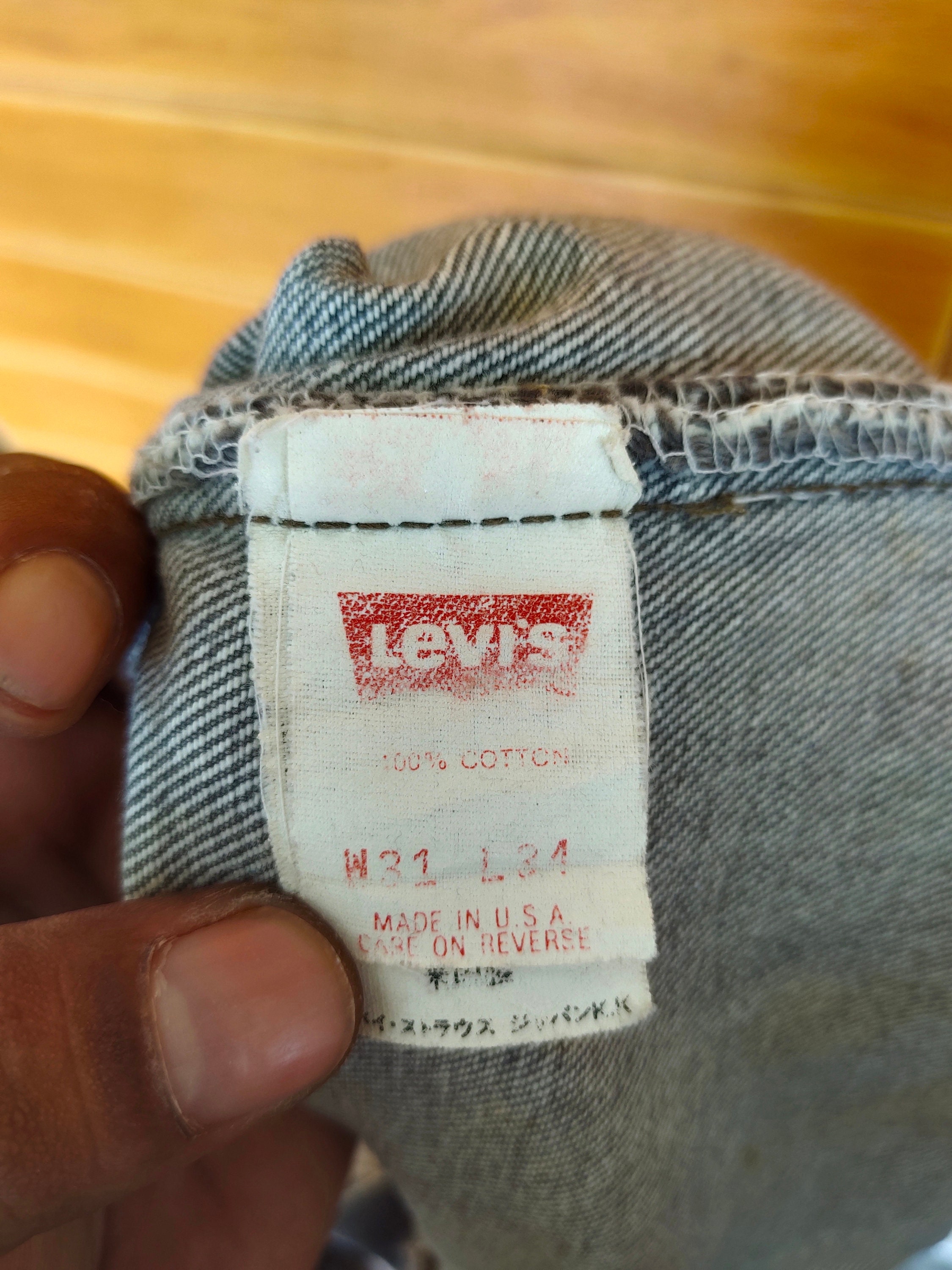 Vintage 1993 LEVIS 501 USA Black Faded Denim Jeans / Grunge / - Etsy Finland