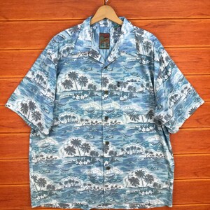 Vintage Pineapple Connection Oversize Hawaiian Shirt / Aloha Wear Shirt / Rockabilly Shirt / Size L