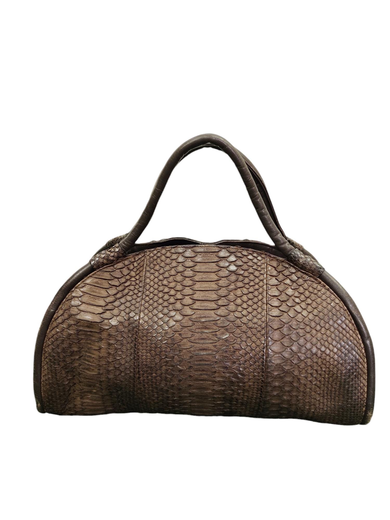 人気特価 Patina Japan Session Vintage Python in Made Bag Leather バッグ
