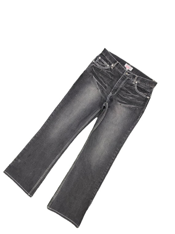 W33x30.5 Flare Jeans F&B Clawmark Denim Bootcut Y2k Vintage 