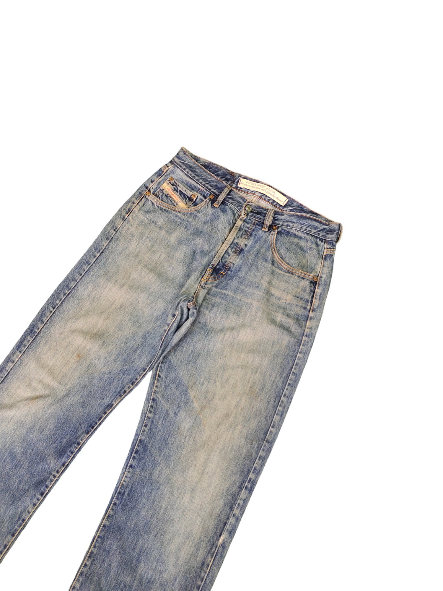 W34x33 Vintage Baggy Jeans Diesel Denim Jeans Wide Leg Y2k W34x33 Vintage Baggy Jeans Diesel Denim Jeans Wide Leg Y2k