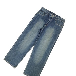 W36x32 Vintage Y2k Enyce Denim Baggy Pants Wide Leg Streetwear Vintage Hip Hop Rapper Jnco Dogtown Southpole Fubu Pelle Pelle Waist 36