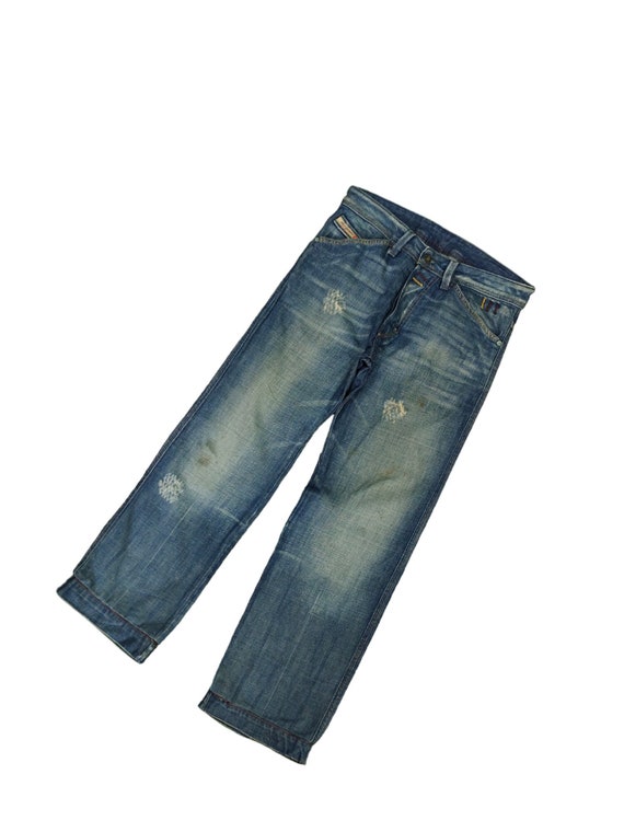 Diesel Denim Pants W30: Faded Y2K Streetwear - Etsy