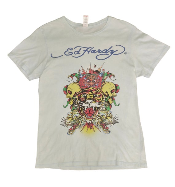 Vintage Y2k Ed Hardy Tattoo T-shirt - Christian Audigier  display picture 1