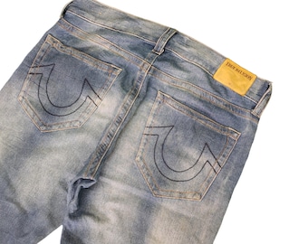 True Religion Flare Jeans: Frankie Big T, Distressed Boot Cut (W31