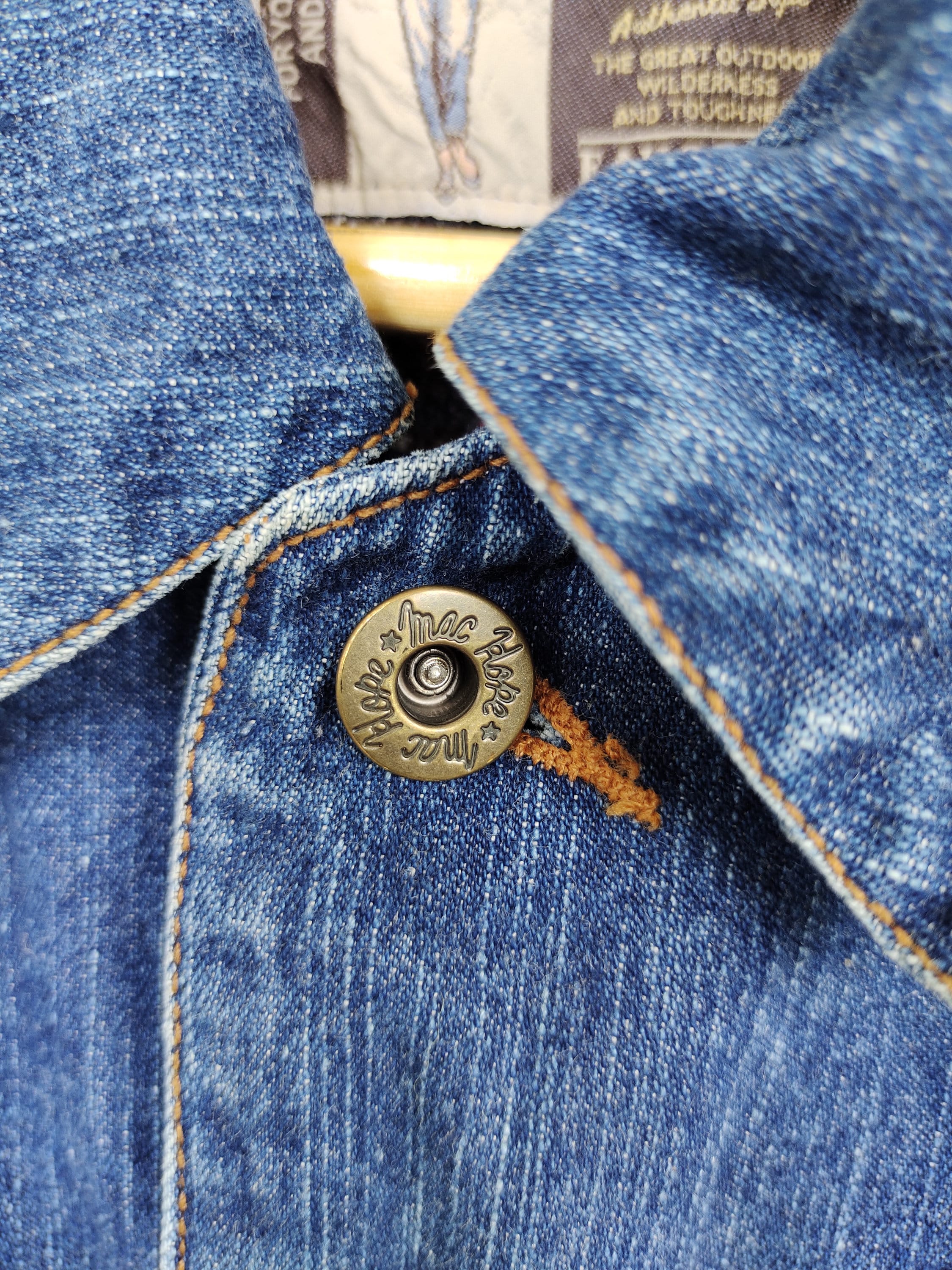 Vintage MAC HOPE Denim Chore Jacket: Blanket Lined Worker Jacket 