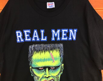 ヴィンテージ90年代フランケンシュタインホラー映画Tシャツ - Brieland
