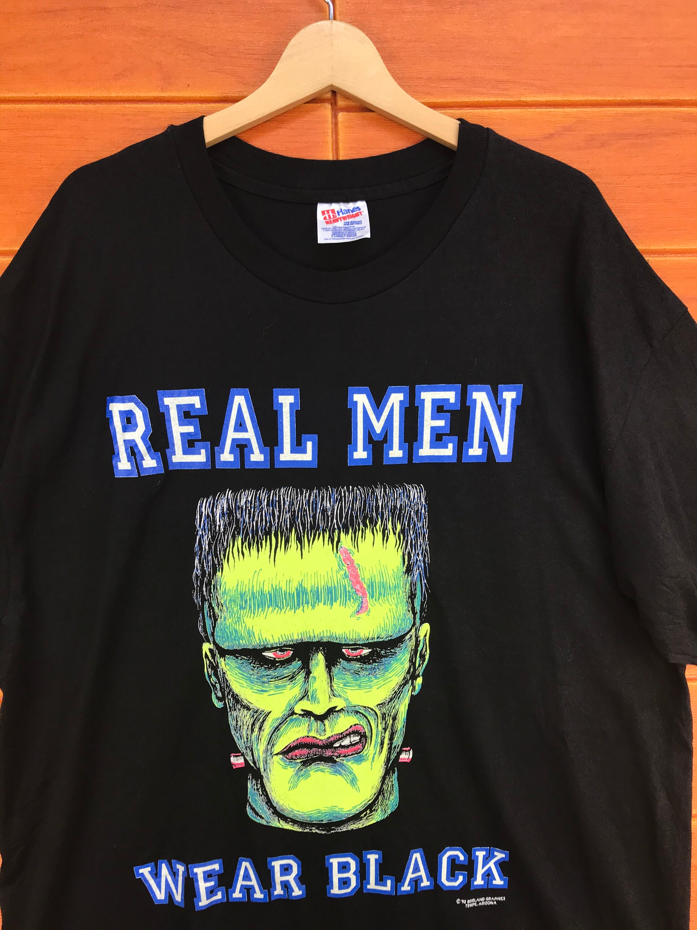 90s Brieland Graphics フランケンシュタイン Tシャツ 蓄光 ヴィンテージ90年代フランケンシュタインホラー映画Tシャツ - Brieland
