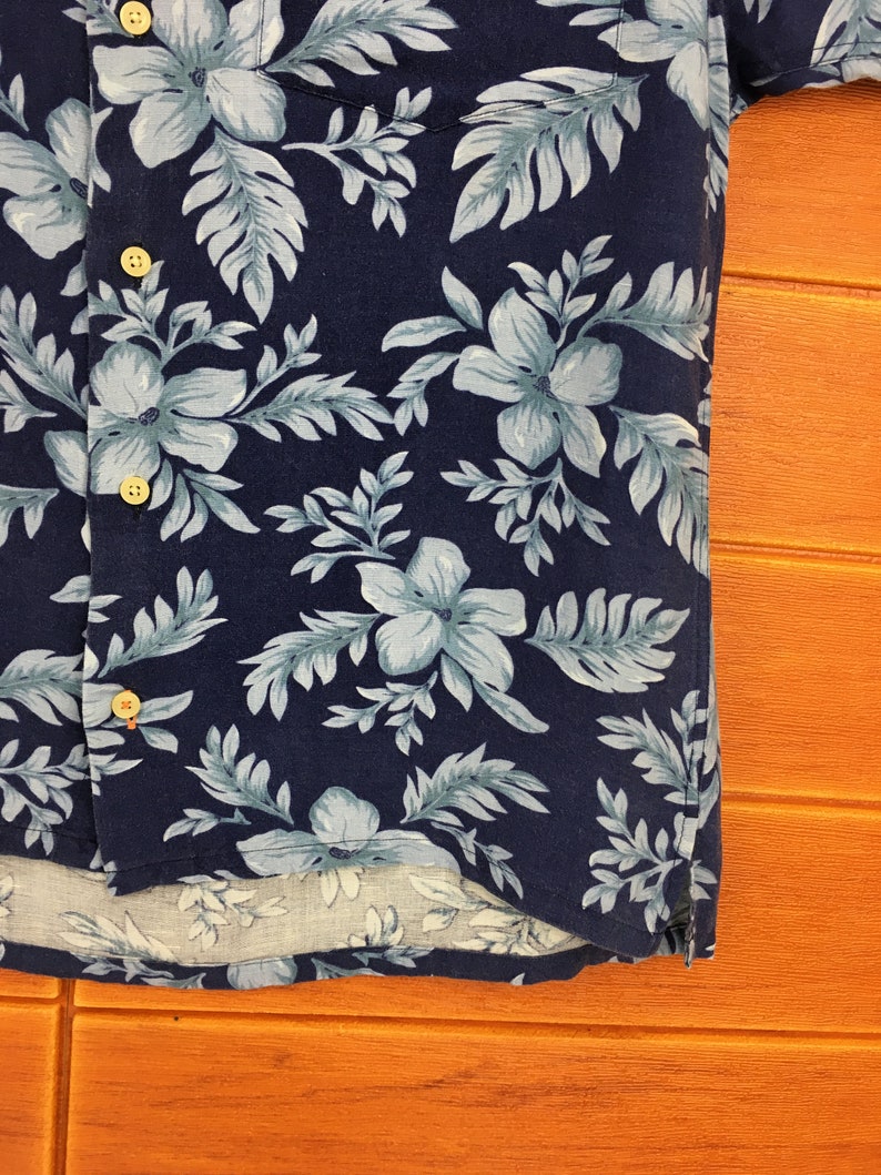 Vintage NAUTICA Hawaiian Shirt Aloha Wear Shirt Rockabilly Shirt