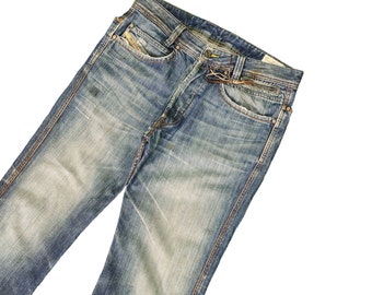 Vintage Diesel 'Paddom' Distressed Denim Jeans Y2k Streetwear D Logo Ed Hardy Oakley Denim Waist 32