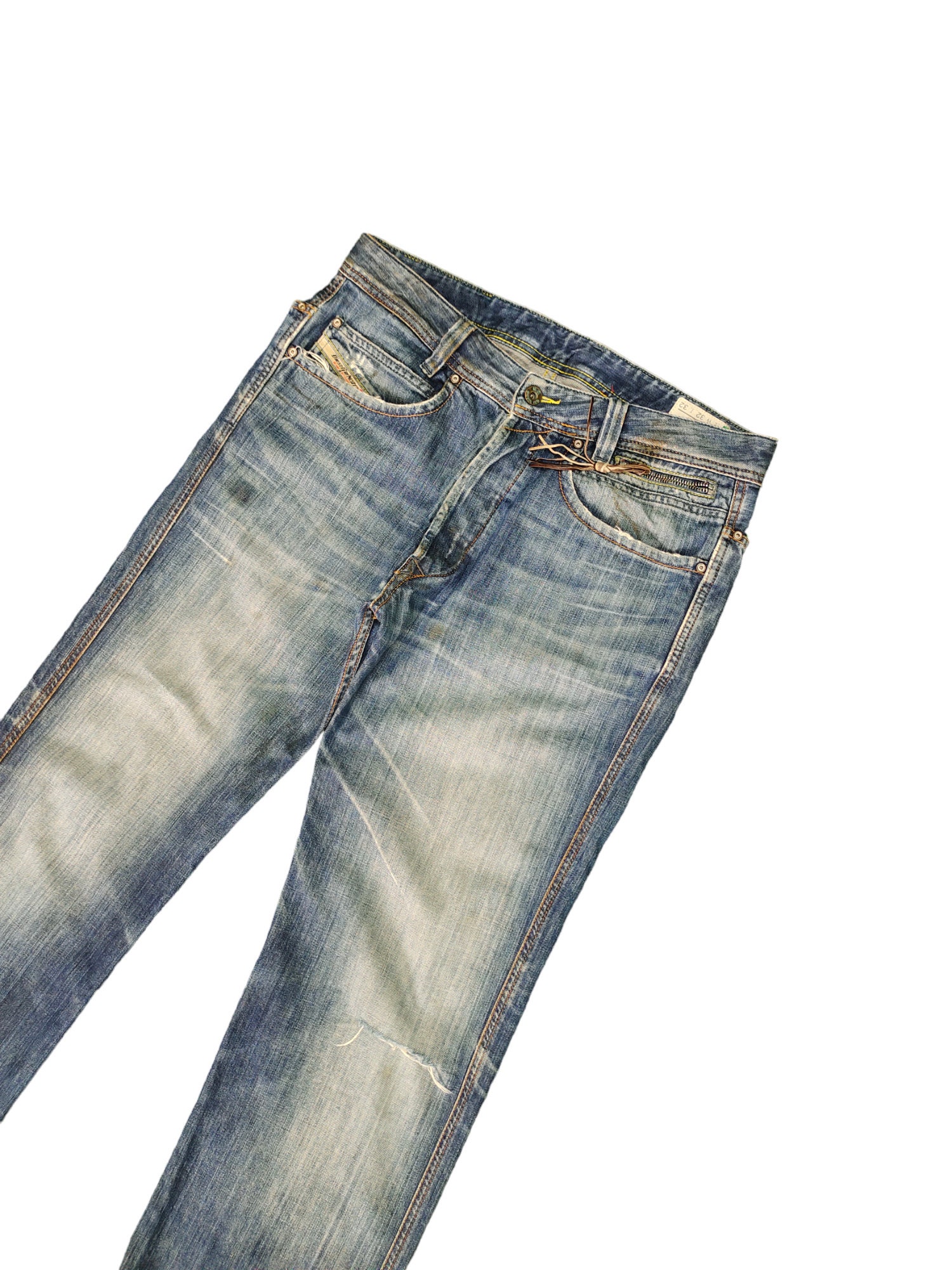 Vintage Diesel Paddom Denim Jeans W32: Distressed Y2K Streetwear