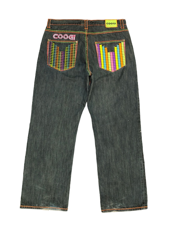 Baggy Jeans Coogi Denim Wide Loose Y2k Jnco Style… - image 2