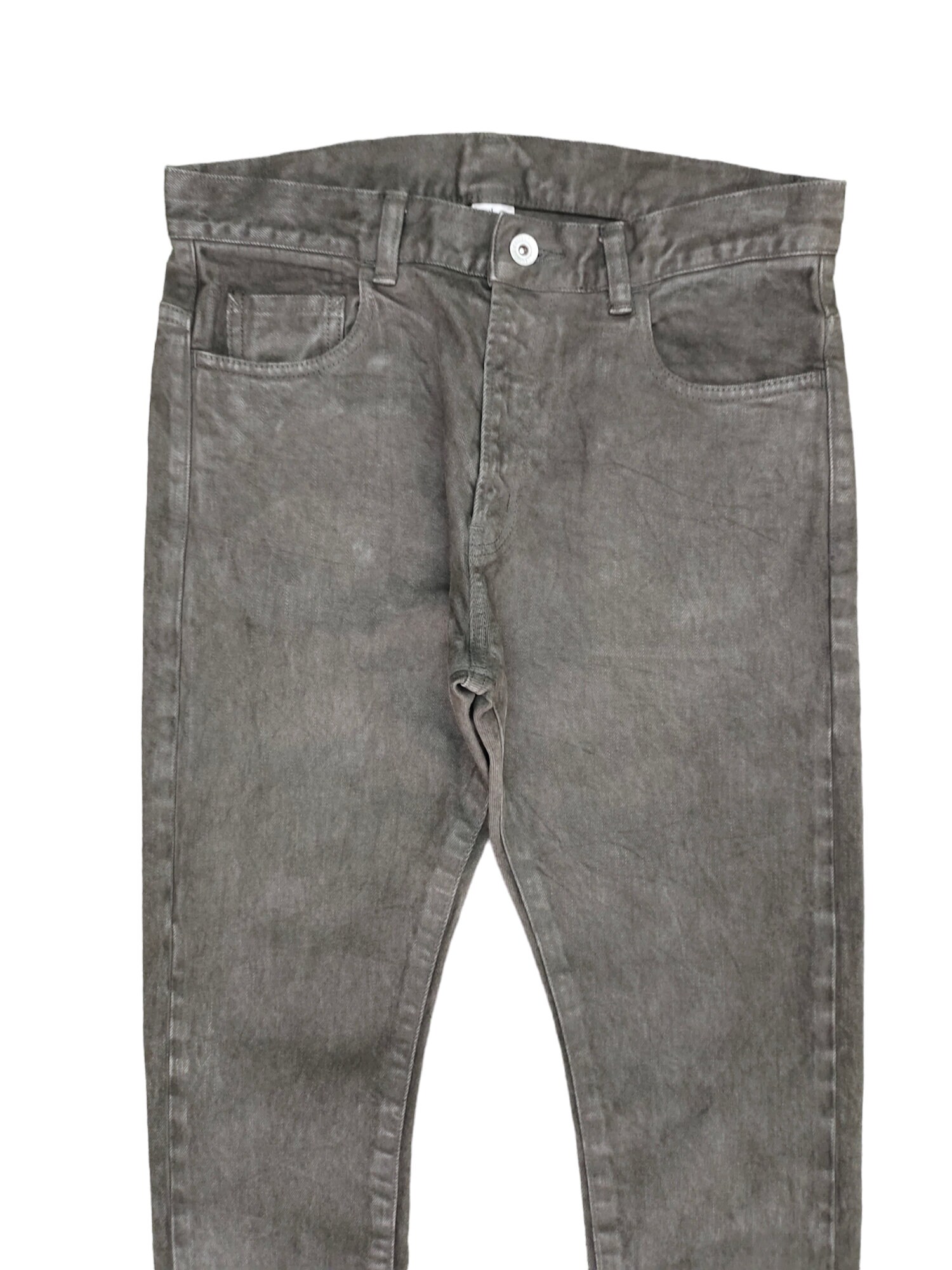 W29x26 Vintage Ron Herman Waxed Skinny Denim Jeans Y2k