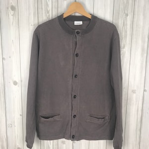 Rare Vintage UNITED ARROWS Blue Label Button Pocket Sweatshirt Medium size