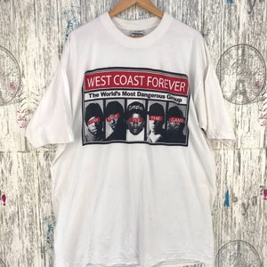 Vintage Y2k NWA Hip Hop Gangsta Rap West Coast Group T-Shirt / 2xl size