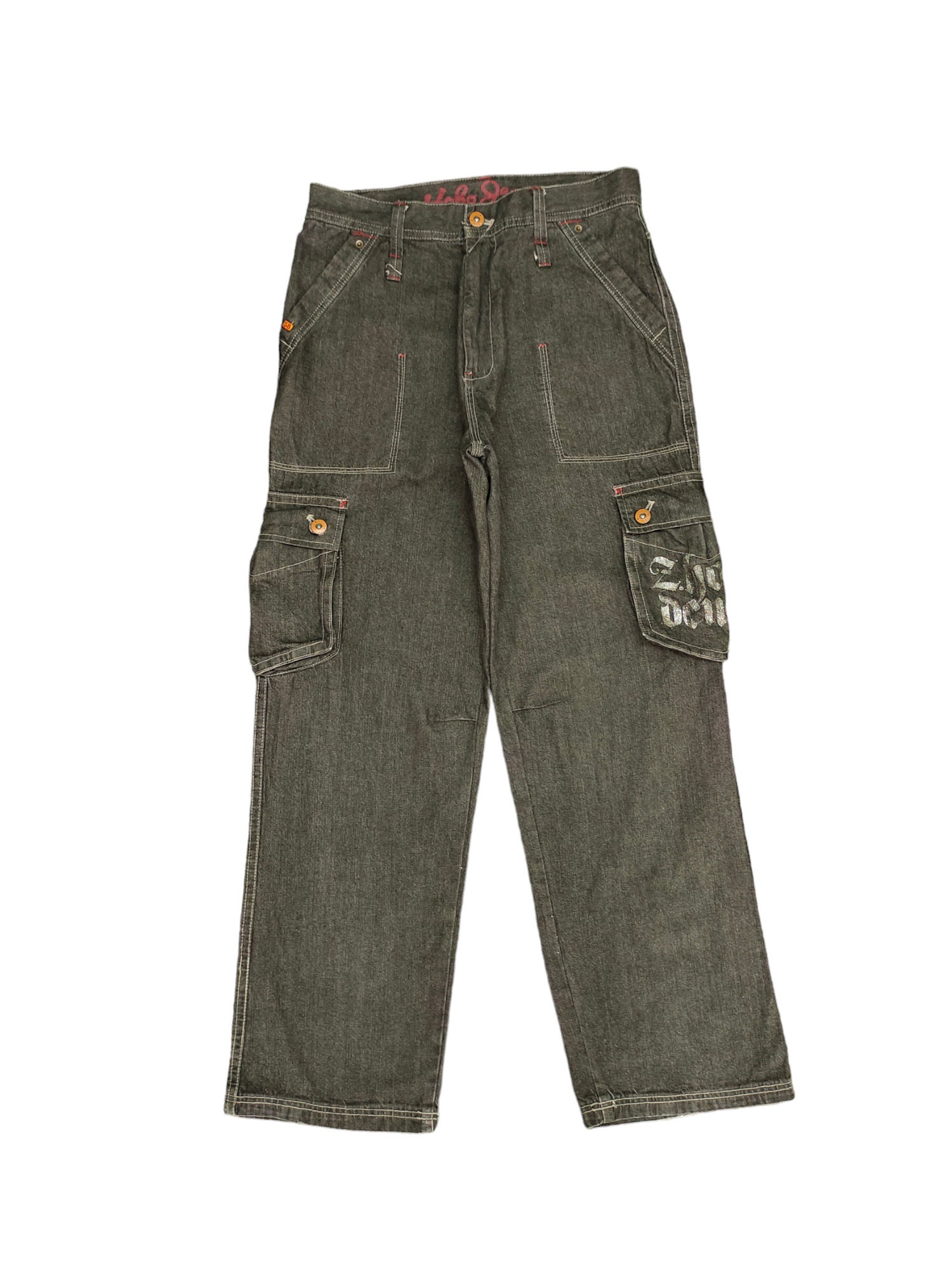 Vintage Hobo Jeans Cargo Denim Pants: Baggy Wide Leg (w34x33) - Etsy