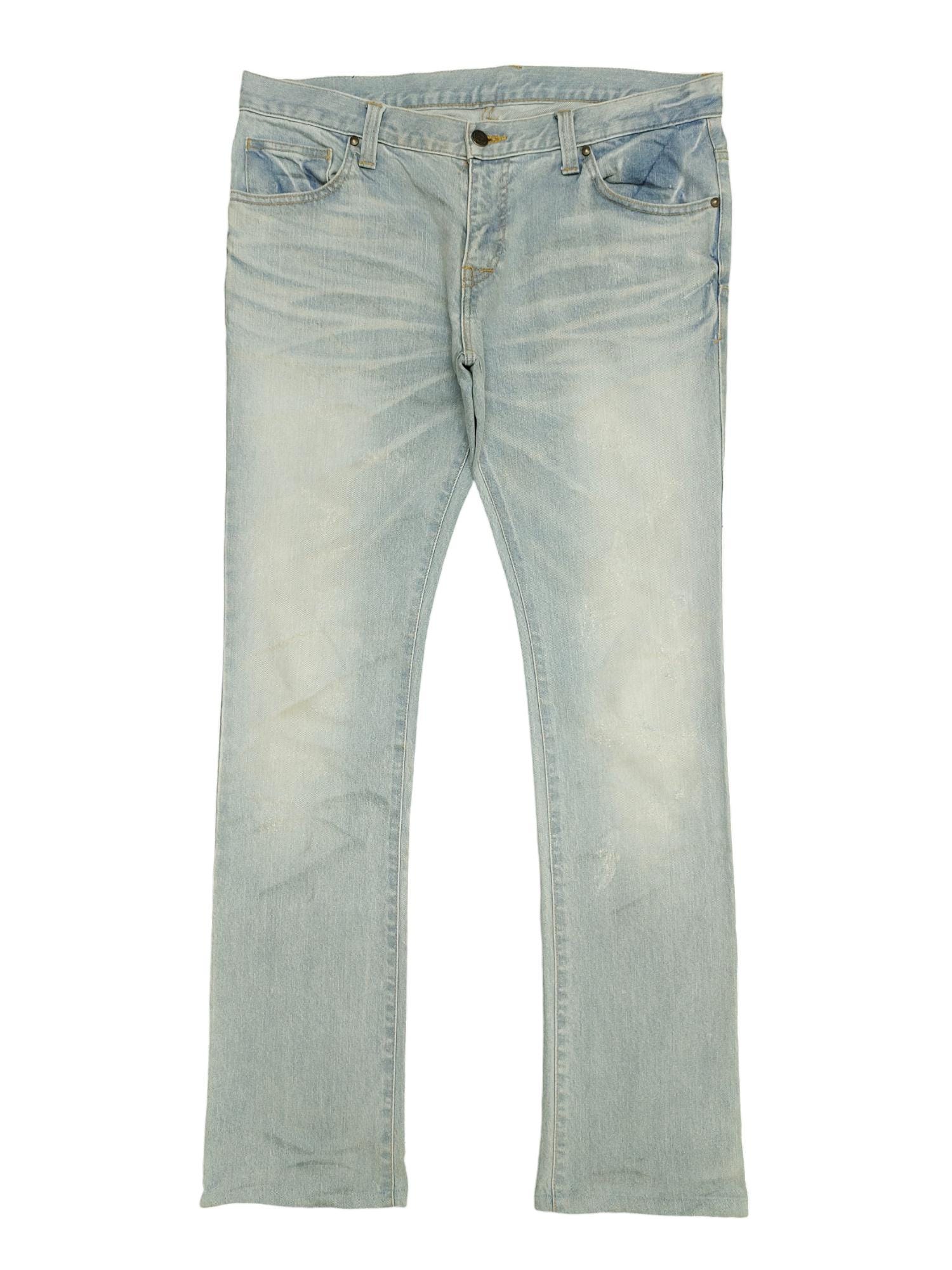Tornado Mart Faded Denim Flare Jeans - Waist 35 - Etsy