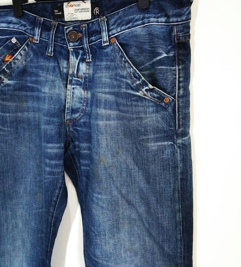 ENERGIE Worn Out & Distressed Denim Jeans Pants Men's Etsy