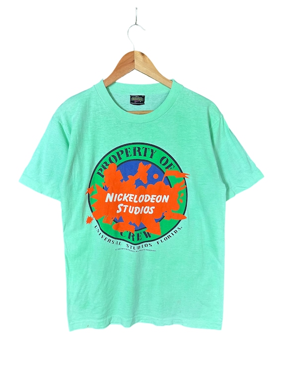 Vintage 1990 Nickelodeon Studios T-Shirt / proper… - image 1