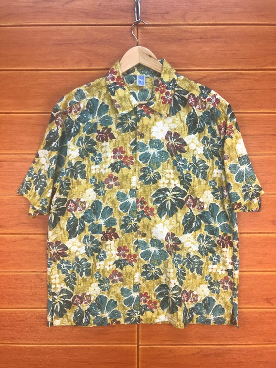 Vintage Japanese Hawaiian Made In Okinawa Aloha Shirt… - Gem