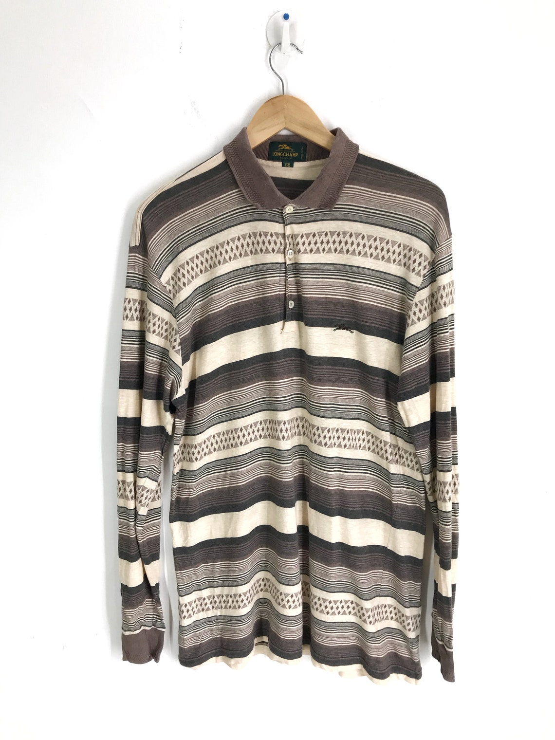 Vintage LONGCHAMP PARIS Made in Italy Striped Shirt Luxury - Etsy