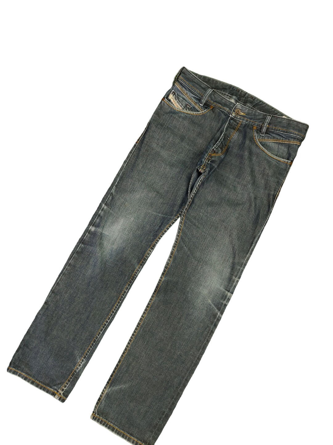 W30x29 Vintage Y2k Diesel Iakop Denim Jeans Diesel Black Gold