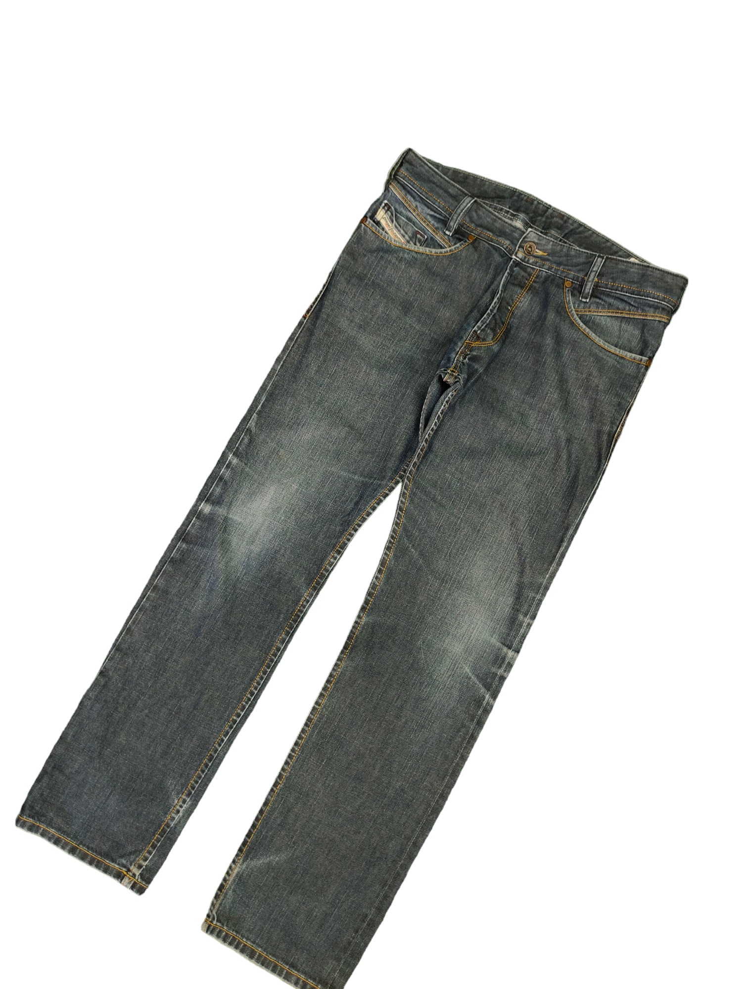 W30 x 29 vintage Y2k Diesel Jeans Iakop Denim Diesel noir doré streetwear taille 30
