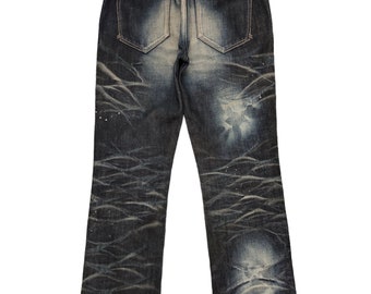 W30x26.5 Civarize Japan Distress Faded Denim Jeans