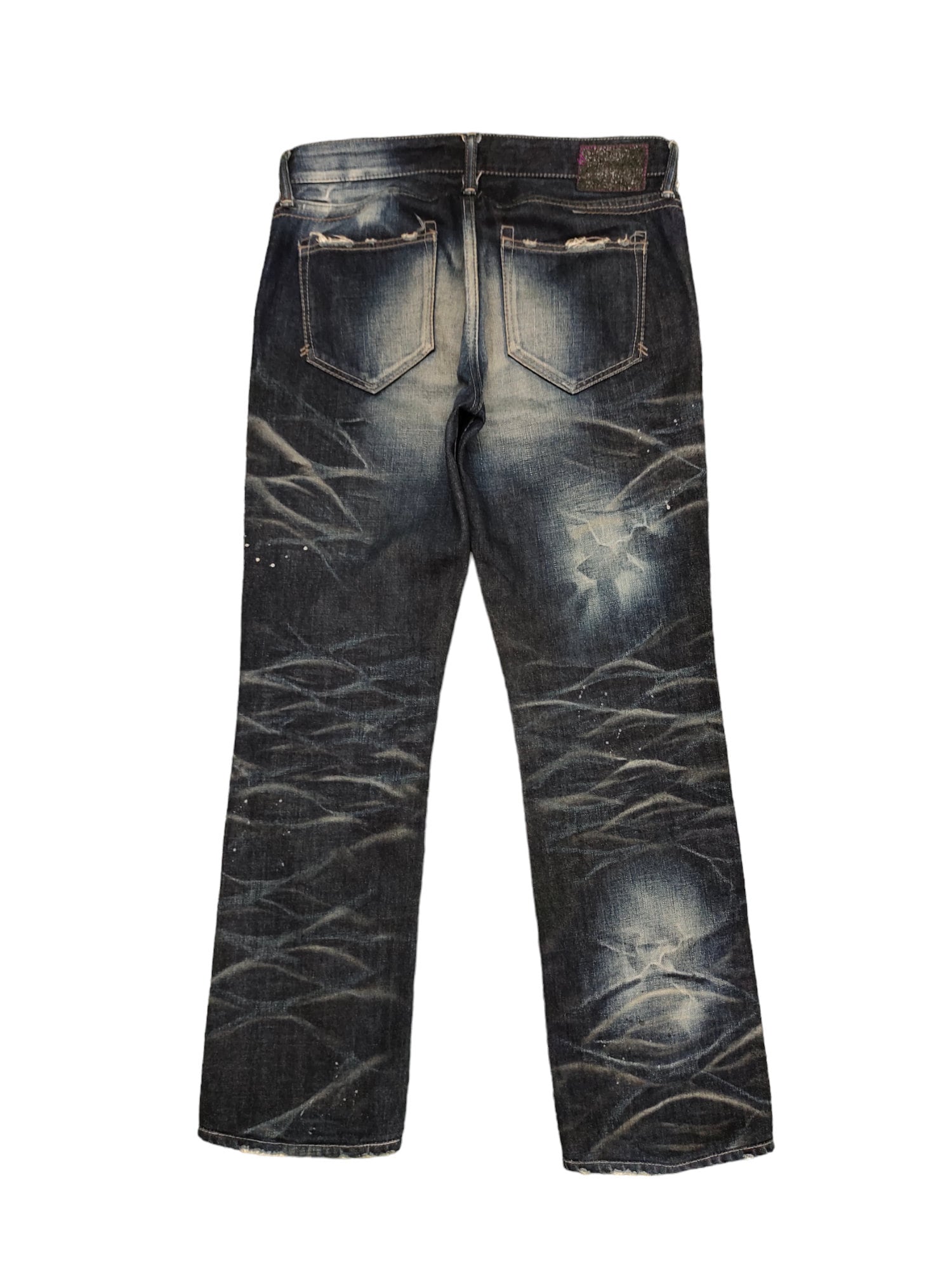 パンツ Japanese label CIVARIZE paint Jeans 46 W30x26.5 Civarize Japan Distress Faded Denim Jeans