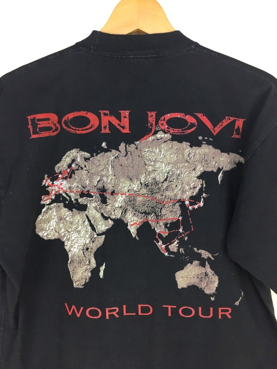 Buy Vintage 90s BONJOVI Crossroad World Tour Shirt/ Double Buy Vintage 90s BONJOVI Crossroad World Tour Shirt/ Double