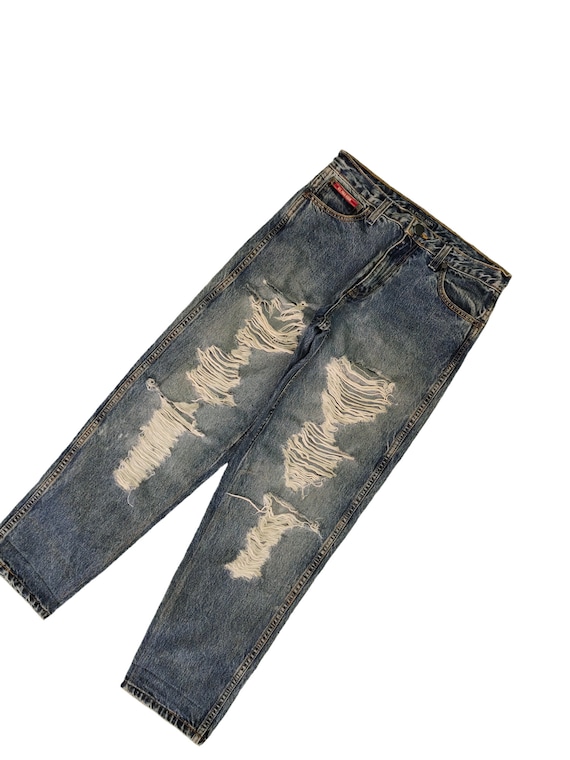 W30x29 Vintage Y2k U.S. Polo Assn. Destroy Distressed Denim Jeans 
